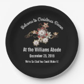 Engel, Juwelen und Blume Pappteller (Vorderseite)