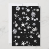 Engel, Juwelen und funkelnde Blume Weihnachtskarte Dankeskarte (Rückseite)