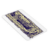 Engel & Kaninchen im Blumengarten mit Motto Banner Magnet (Rechte Seite)