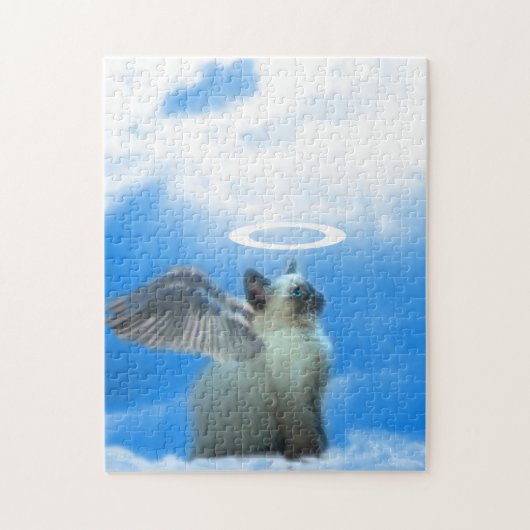 Engel Katze Siamkatze Kätzchen Katze Puzzle (Vertikal)