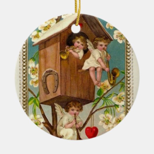 Engel Keramik Ornament (Vorne)
