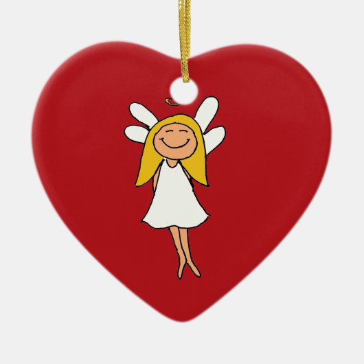 Engel Keramik Ornament (Vorne)