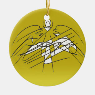 Engel Keramik Ornament