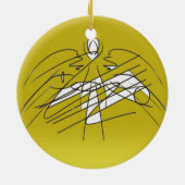 Engel Keramik Ornament (Hinten)