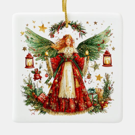 Engel Keramikornament (Vorderseite)