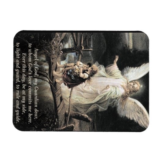 Engel, Kinder, Brücke, Gedicht Magnet (Horizontal)