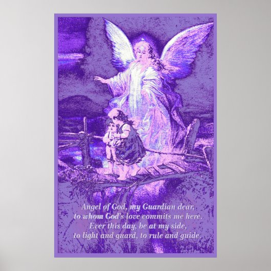Engel, Kinder, Brücke, Gedicht Poster (Vorne)