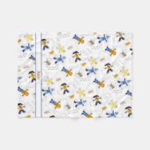 Engel Kinder und Haustiere / mit Namen Fleecedecke (Vorderseite (Horizontal))