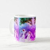 Engel klingeln Glocken Kaffeetasse (Vorderseite Links)
