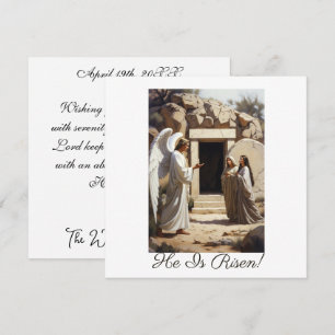 Engel kündigt die Auferstehung an Gruß Karte