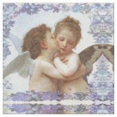 Engel küssen zuerst stoff (Nahaufnahme)