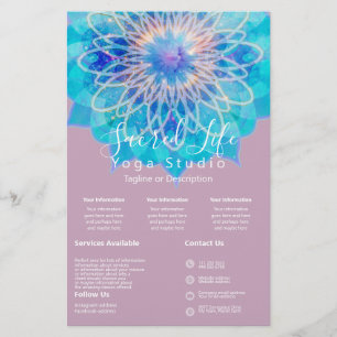 Engel Licht Mandala Rosa Intro Dienstleistungen Flyer