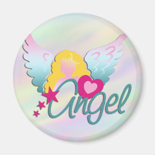 Engel lieben   hellfarben magnet