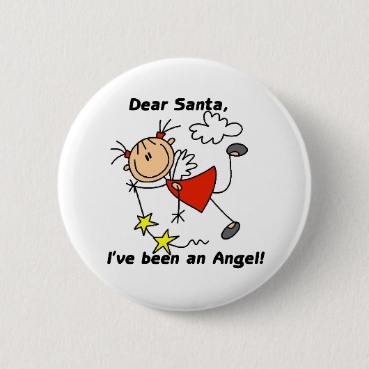 Engel Lieber Santa Button (Vorderseite)