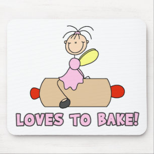 Engel liebt es, T-Shirts und Geschenke zu backen Mousepad