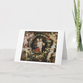 Engel Madonna und KindRubens schöne Kunst Karte