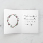 Engel-Meerjungfrau Feiertagskarte (Innenseite)