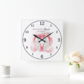 Engel | Mend a Broken Heart Quadratische Wanduhr (Zuhause)