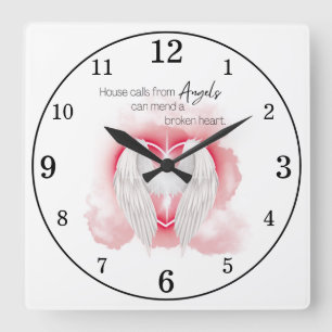 Engel   Mend a Broken Heart Quadratische Wanduhr