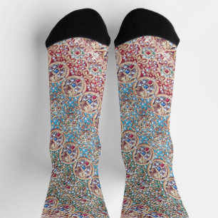 ENGEL MIT ANTIKEN JUWELEN, EDELSTEINEN, PERLEN TAN SOCKEN