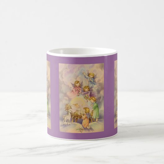 Engel mit Baby Jesus Kaffeetasse (Mittel)