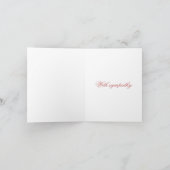 Engel mit Beileid Note Card Karte (Innenseite)