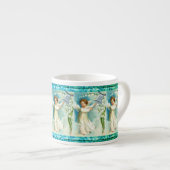 Engel mit Blauer Glocke Espressotasse (Vorderseite Rechts)