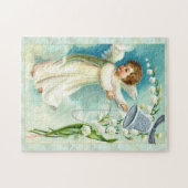 Engel mit Blauer Glocke Puzzle (Horizontal)