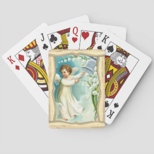 Engel mit Blauer Glocke Spielkarten
