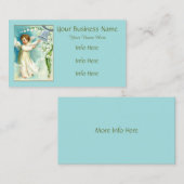 Engel mit Blauer Glocke Visitenkarte (Vorne/Hinten)
