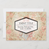 Engel mit Blume Einladung (Rückseite)