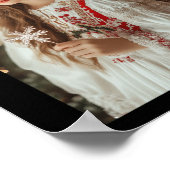 Engel mit Blume Poster (Ecke)