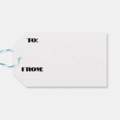 Engel mit Blume Weihnachten Geschenkanhänger (Rückseite Horizontal)