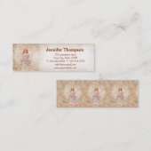 Engel mit Blumen Mini Visitenkarte (Vorne/Hinten)