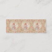 Engel mit Blumen Mini Visitenkarte (Rückseite)