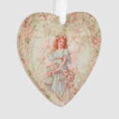 Engel mit Blumen Ornament (Vorderseite)