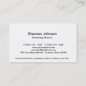 Engel mit Blumen Visitenkarte (Rückseite)