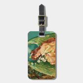 Engel mit Blumenzweig Gepäckanhänger (Vorderseite vertikal)