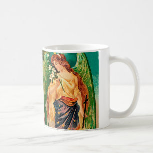 Engel mit Blumenzweig Kaffeetasse