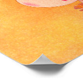 Engel mit braunen Haaren. Poster (Ecke)