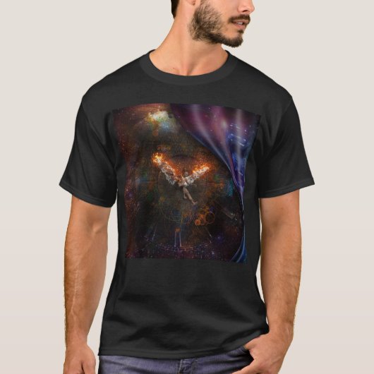 Engel mit brennenden Flügeln T-Shirt (Vorderseite)