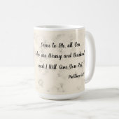 Engel mit Cross-Coffee-Tasse Kaffeetasse (VorderseiteRechts)