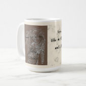 Engel mit Cross-Coffee-Tasse Kaffeetasse (Vorderseite Links)