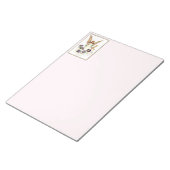 Engel mit Cross und Clematics Blume Notepad Notizblock (angewinkelt)