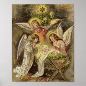 Engel mit dem Baby Jesus | Weihnachten Poster (Vorne)