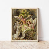 Engel mit dem Baby Jesus | Weihnachten Poster