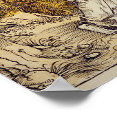 Engel mit dem Schlüssel des Abgrunds, 1498 Poster (Ecke)