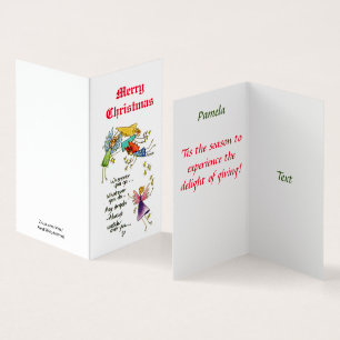 Engel mit dir zu Weihnachten Wasserfarben Kunst