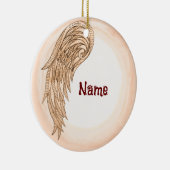 Engel mit einem Flügel Keramik Ornament (Rechts)