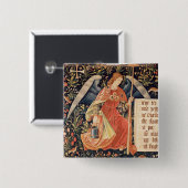 Engel mit einem Schwamm befestigt zu einer Stange Button (Vorne & Hinten)